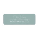 Search for seafoam green return address labels Elegant