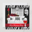 Search for red housewarming invitations White