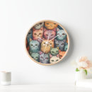 Recherche de chats colorés horloges Motif