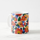 Search for bold abstract mugs Floral pattern