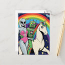 Search for love unicorn postcards Fantasy