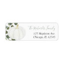 Search for fall pumpkin return address labels Watercolor