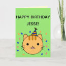 Search for orange cat birthday cards Pet