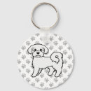 Search for maltese keychains White dog