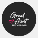 Search for great aunt stickers Mom