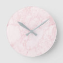 Search for pink marble clocks Minimalist