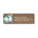 Search for burlap flowers return address labels Floral