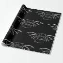 Search for bats wrapping paper Black