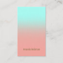 Recherche de corail et turquoise cartes visite Rose