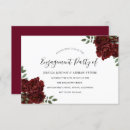 Search for romantic engagement party invitations Burgundy