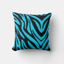 Search for blue zebra stripe pillows Black