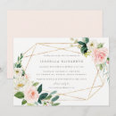 Search for geometric christening invitations Floral
