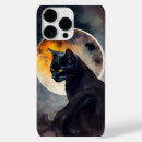 Recherche de lune de chat iphone coques Aquarelle