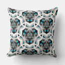 Recherche de turquoise et gris coussins Blanc