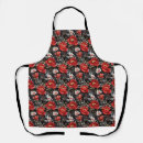 Search for detail aprons Red
