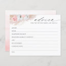 Search for bridal shower advice cards Blush pink