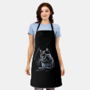 Search for animal sketches aprons Cat