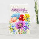 Search for mother in law birthday cards Watercolor