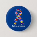 Search for autism awareness ribbon buttons Autistic