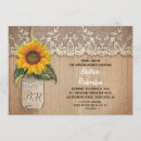 Search for sunflower mason jar bridal shower invitations Vintage