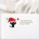 Search for red cat return address labels Simple
