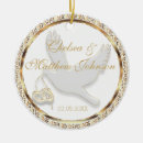 Search for wedding doves ornaments Newly weds