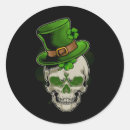Search for st patricks day skull stickers Shamrock