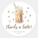 Search for thanks latte stickers Coffee baby shower