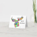 Recherche de caribous vœux cartes Canada