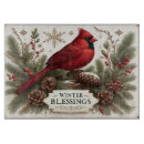 Recherche de cardinal rouge planches à découper Hiver