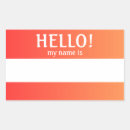 Recherche de nametags autocollants Bonjour mon nom est