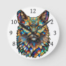 Search for stained glass clocks Multicolor