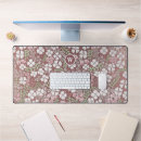 Recherche de fleurs romantiques tapis souris Monogramme