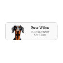 Search for doberman return address labels Cute