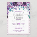 Search for purple and silver bridal shower invitations For her