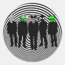 Search for aliens stickers Black