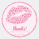 Search for pink leopard thank you stickers For her
