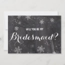 Search for christmas bridal party proposal cards Snowflakes