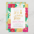 Search for luau 30th birthday invitations Hawaiian