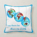 Recherche de paix terre coussins Xmas