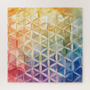 Recherche de la géométrie sacrée puzzles Coloré