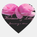 Search for two hearts wedding stickers Bridal