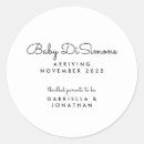 Search for modern baby announcement stickers Simple