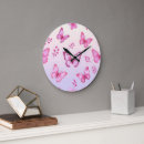 Search for pink butterfly clocks Flower