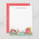 Search for farm animals note cards Country