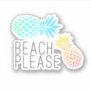 Search for funny pineapple stickers Tropical