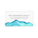 Search for years return address labels Watercolor