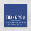Search for thank you for your purchase business cards Logo