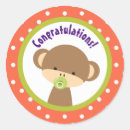 Search for brown monkey stickers Cute