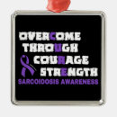 Search for purple ribbon ornaments Cure